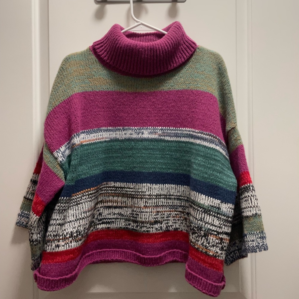 Colorful Turtleneck Sweater